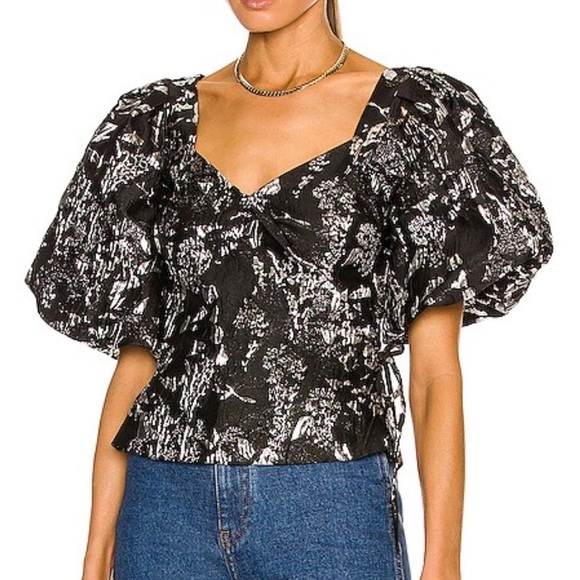 Simkai Taylor Wrap Top - Picture 1 of 6